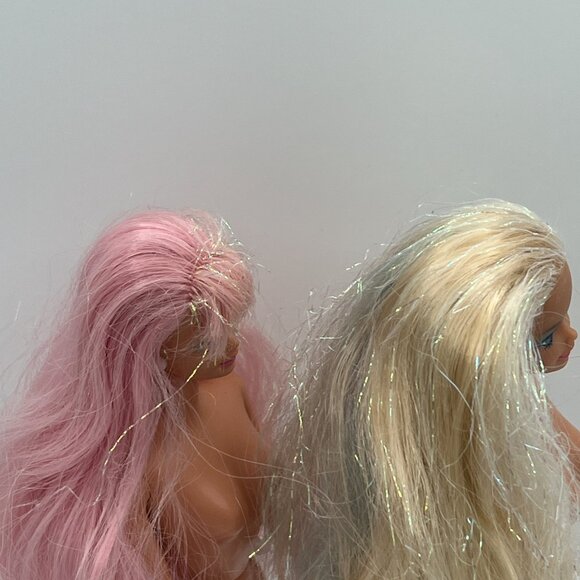 Vintage Mermaid Barbie Doll 1990's Fountain & Rainbow hair #1434 #10393 lot of 2 - Picture 9 of 16